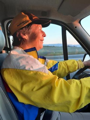 Susanne unsere Chauffeuse